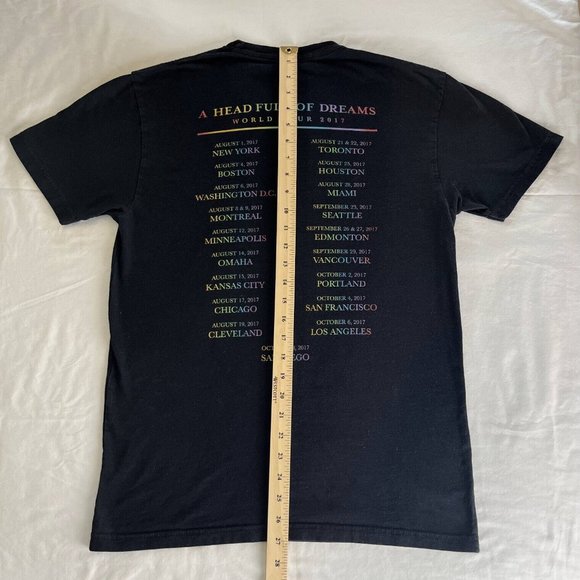 Next Level Apparel T-Shirt Top Women Size Medium Black World Tour 2017 Crew Neck - Picture 3 of 5